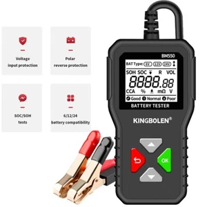 6V 12V 24V Car Load Battery Tester Digital Analyzer Diagnostic Tool LCD Screen - Picture 1 of 17