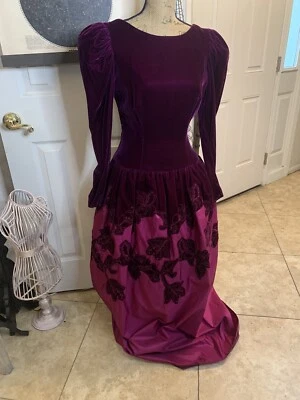 Vestido formal Victor Costa vintage años 80 Foto 1 de 4