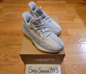 NUEVO ADIDAS YEEZY BOOST 350 V2 BLANCO NUBE NO REFLECTANTE FW3043 TALLA 8.5 - Imagen 1 de 5