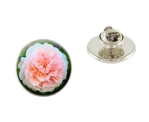 Carnation Pin Badge 25mm Metal Tie Pin Lapel Brooch Ideal Birthday Gift R352 - Picture 1 of 1
