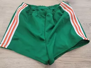 Vintage 90s Cheerleader Green Athletic Women's M College Shorts Cosplay by Algy - Picture 1 of 7
