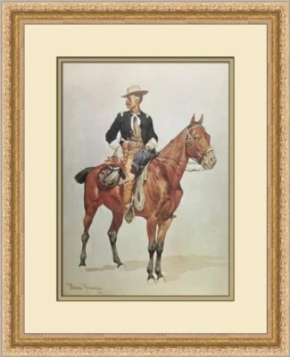Frederic Remington Lieutenant S.C. Robertson Custom Framed Print Foto 1 de 2