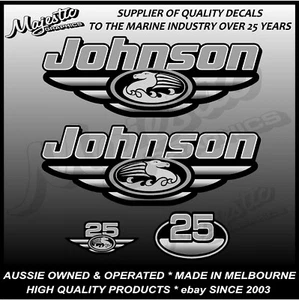 JOHNSON 25 hp - DECAL KIT - OUTBOARD DECALS - Bild 1 von 1