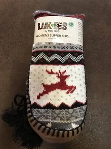 SLIPPER SOCKS - LUK-EES - WOMEN - MULTI COLOR - L/XL 8-10 (2-BX-46) - Picture 1 of 4