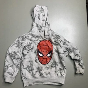 Kids Marvel Spiderman Hoodie ~ Gray ~ Size 4T - Picture 1 of 7