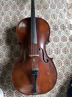 4/4 Student Cello, Needs New Sound Post + Rehair Bow. Local Pickup/Delivery. - Image 1 of 4