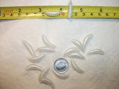 300-7/8 英寸-glow-crappie-panfish-scent-grubs-wax 蠕虫-jig-soft 塑料蛆虫-套装 — 第 1/4 张图片