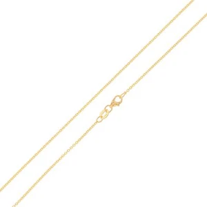JackAni 14k Italian Yellow Gold Rolo Style Women's Chain - Picture 1 of 4