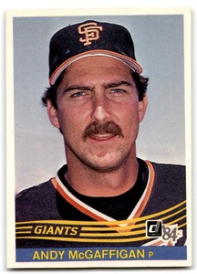 Andy McGaffigan 1984 Donruss Baseball Card #309 San Francisco Giants