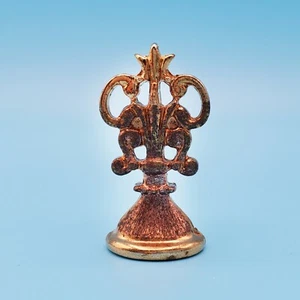 Sello de cera de escritorio tono latón envejecido ornamentado pies desnudos playa boda - Imagen 1 de 2