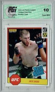 Jack Shore 2022 Panini Instant #RR17 UFC 1/492 Rated Rookie Card PGI 10
