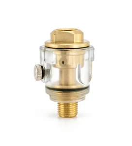 ASTA Mini In-Line Oiler 1/4" BSP Oil Air Tool Lubricator Hose Unit Lubrication - Picture 1 of 6