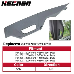 Driver Side Interior Trim A Pillar Handle Gray For 2011-2016 Ford F250 F350 F450 - Bild 1 von 16