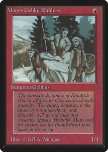Mons's Goblin Raiders Limited Edition Beta HP MTG - Picture 1 of 1