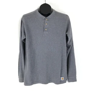 Camisa Henley Tejida Carhartt Carbón Texturizada Niños XL Manga Larga 100% Algodón - Imagen 1 de 12