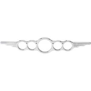 Wing Series Billet 5-Gauge Universal Gauge Panel, 3-3/8 Speedometer - Picture 1 of 5