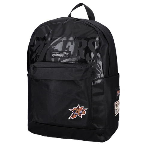 Mitchell & Ness Black Philadelphia 76ers Team Backpack Cover