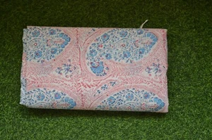 Indian Cotton Fabric 5 Yard Handmade Soft Running Hand-Block Craft Print_500 - Picture 1 of 8