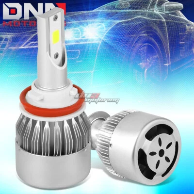 BLANCO 6000K BRILLANTE ACTUALIZACIÓN LUCES LED BRILLANTES H8 BOMBILLAS DE REPUESTO CON VENTILADOR Foto 1 de 4