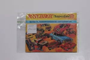 MATCHBOX 1970 COLLECTOR’S CATALOG ITALIAN EDITION VG RARE - Picture 1 of 6