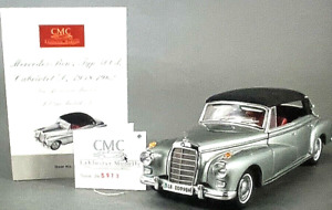 RARE CMC GmbH Mercedes Benz Type 300d  Cabriolet D 1958-1962 COA Orig. paperwork