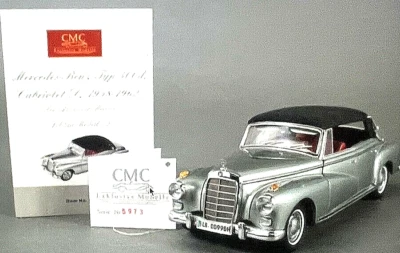 RARE CMC GmbH Mercedes Benz Type 300d  Cabriolet D 1958-1962 COA Orig. paperwork - Image 1 of 4