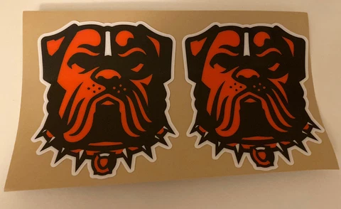 Cleveland Browns Full Size Football Helmet Decals Cover