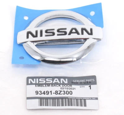 Genuine OEM Nissan 93491-8Z300 Rear Tailgate Emblem 2001-2004 Frontier  - Image 1 of 2