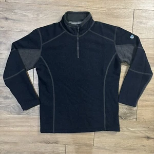 KUHL Kashmira Boys 1/4 Zip Pullover Large (14-16) Youth Navy Gray EUC 👀🔥 - Picture 1 of 7
