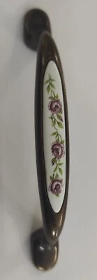 Offerta Maniglia fiori Porcellana Mobili Anta Sportello Cucina,Camera,Bagno 96mm - Immagine 1 di 2