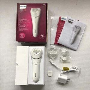 Philips Epilator Series 8000 Wet & Dry Epilator 3 Accessories Hair Removal New - Picture 1 of 9