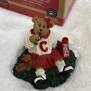 Coca Cola Boyds Bear Dinah Gimmie A C Figurine 919938 Bearstone 1E NIB Coke - Picture 1 of 8