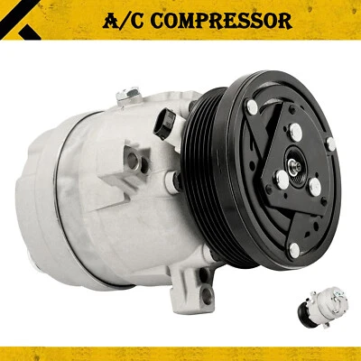 A/C Compressor For 1997 1998-03 Pontiac Grand Prix; 2000-03 Chevy Impala 3.8L V6 - Image 1 of 4