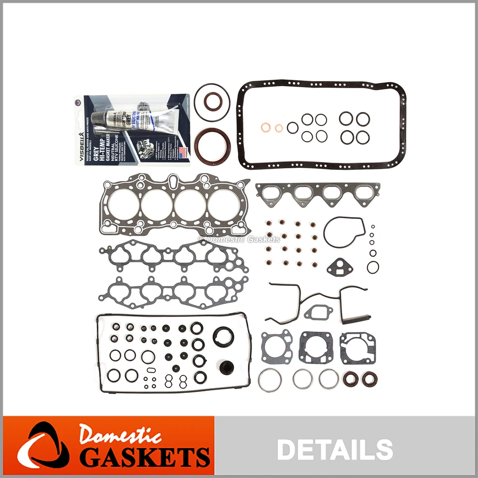 Juego completo de juntas de grafito para 90-01 Acura Integra LS RS GS 1,8 L DOHC B18A1 B18B1 Foto 1 de 4