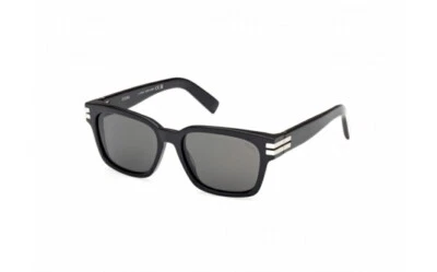 Ermenegildo Zegna EZ0237 01A Shiny Black 55mm Men's Sunglasses  - Image 1 of 4