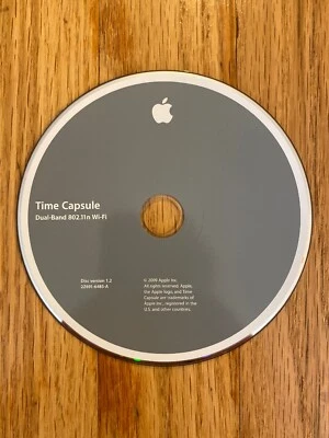 Apple Time Capsule Dual-Band 802.11n Wi-Fi CD with Manuals 2Z691-6485-A 2009 - Image 1 of 3