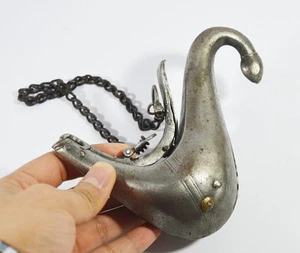 18/19° ANTICO PALLONE DAMASCENO ACCIAIO QAJAR PERSIANO IN POLVERE ARABO ISLAMICO - Foto 1 di 6