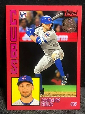 JOHNNY FIELD 2019 Topps Series 2 RED 1984 Rookies #84R-JF Serial #d 10/10 CUBS - Image 1 of 3