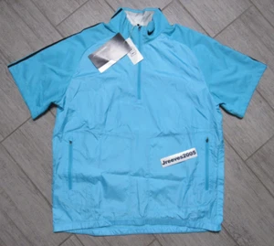 NWT Nike Golf 1/2 Zip Short Sleeve Wind Top Sz Large Men's - 582789 444 - Picture 1 of 4