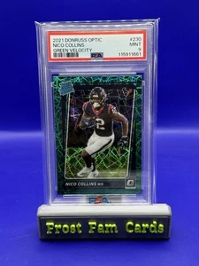 2021 Panini Donruss Optic - Rated Rookie Nico Collins #230 Green Velocity Prizm - Bild 1 von 2