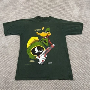Vtg Marvin The Martian Daffy Duck Dodgers T Shirt Youth Sz L 14-16 Single Stitch - Picture 1 of 6