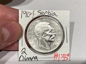 Serbia 2 Dinara 1904 AU+ - Imagen 1 de 6