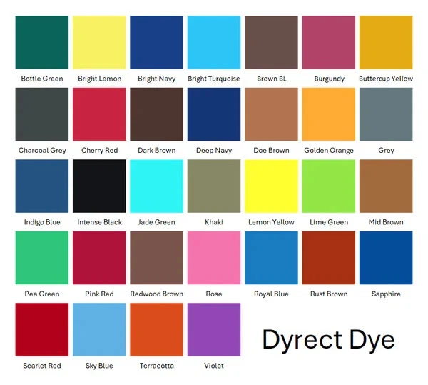 Direct Dyes Fibre Reactive Dyrect Hand Dyes Colours for Cotton Linen Viscose 25g - Image 1 of 1