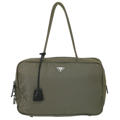 Bolso de Mano PRADA Nylon Gris Plata Foto 1 de 4