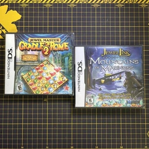 Lot 2 Jewel Link Mountains of Madness Jewel Master Cradle of Rome 2 Nintendo DS - Picture 1 of 6