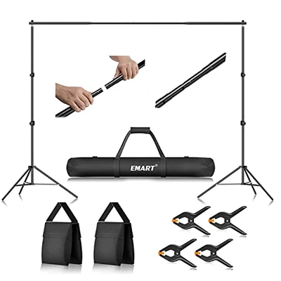 Backdrop Stand 10 X 7 Ft Photo Studio Adjustable Background Stand Support Kit - Image 1 of 4