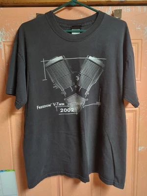 Camiseta De Colección Y2K 2002 Polaris Victoria Libertad V-Twin Moto Grande  Foto 1 de 3