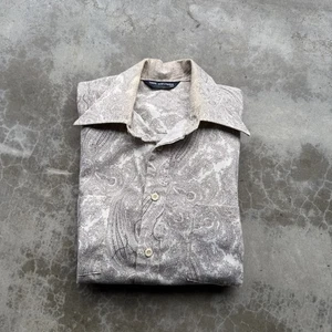 True Vintage 1970’s Van Heusen Paisley Print Big Point Dagger Collar Shirt Med - Picture 1 of 7