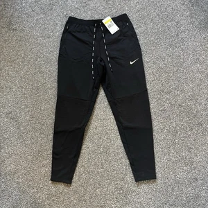 Nike Phenom Elite Dri-Fit Hombres Pantalones de Correr Pantalones de Pista Negros Pequeños PVP £95 - Imagen 1 de 7