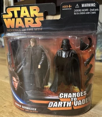 🔥 Star Wars ROTS Anakin Skywalker 👉 Mudanças no boneco Hasbro Darth Vader 2005 - Imagem 1 de 3